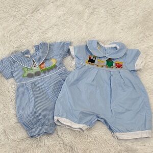 🐨 Bundle of Lil Cactus & Heirloom Baby Rompers Size 3-6 months